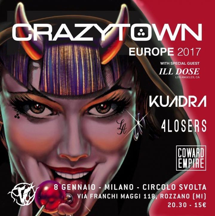 Crazy Town al Circolo Svolta di Milano