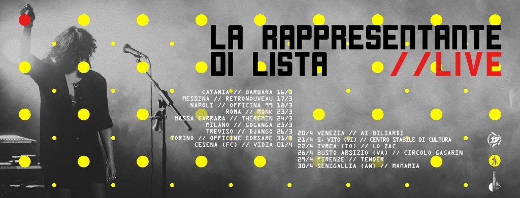 La Rappresentante di Lista: nuovo album live e nuovo tour