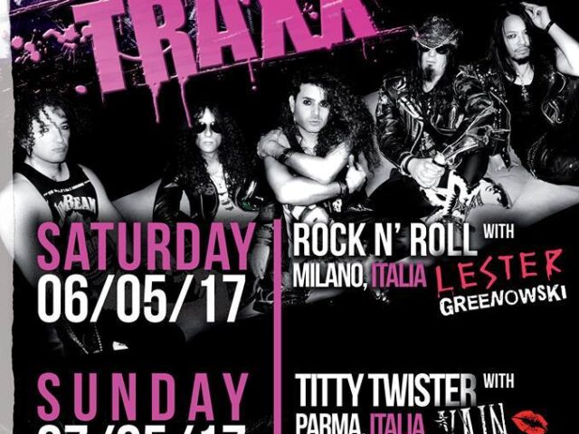 Rakel Traxx a Milano e Parma nel mese di maggio