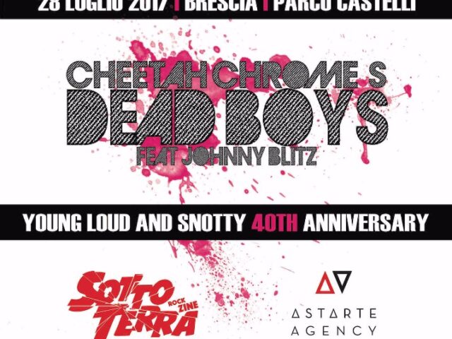 Arenasonica: a luglio unica data italiana per Cheetah Chrome’s Dead Boys