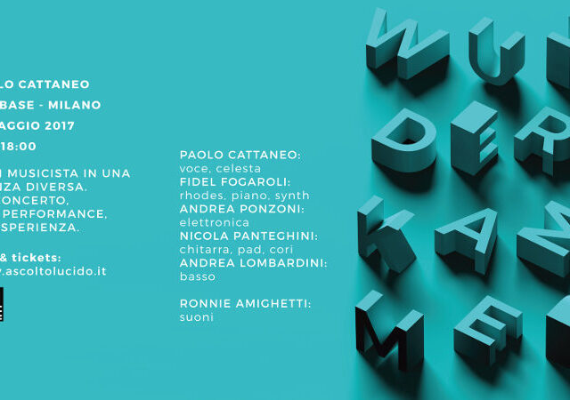 Paolo Cattaneo il 13 maggio a BASE Milano