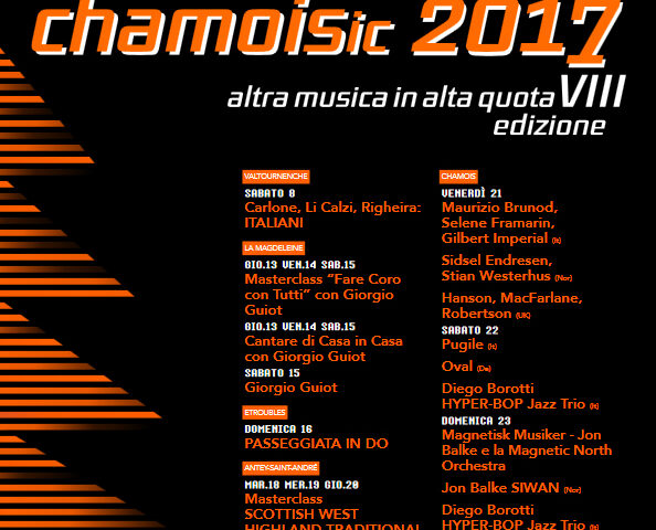 Chamoisic 2017: musica eclettica in alta montagna