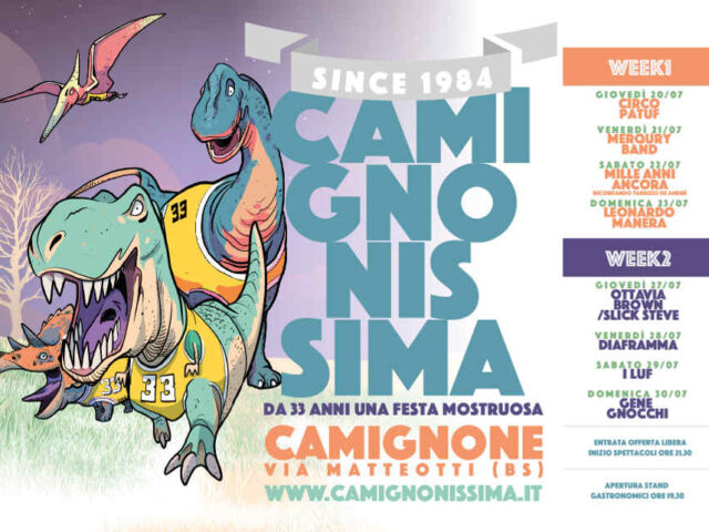 Camignonissima 2017: la 33esima edizione dal 20 luglio