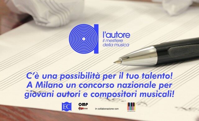L’Autore – il mestiere della musica 2017: parte il concorso per giovani autori