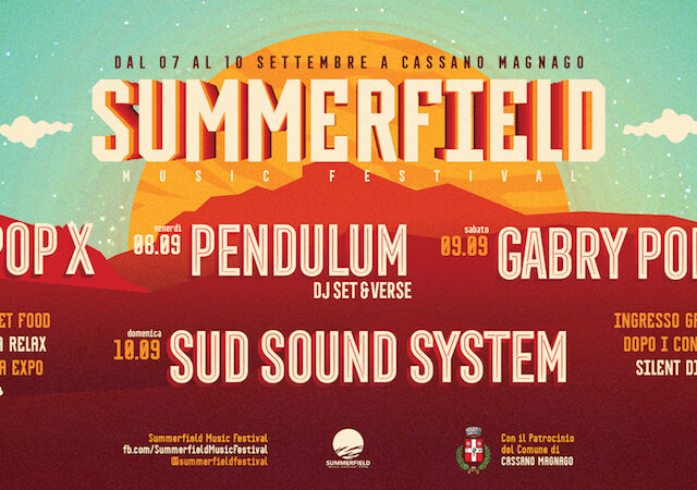Summerfield 2017 a Cassano Magnago: ecco il programma