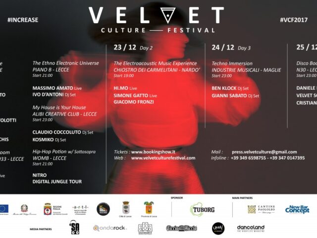 Velvet Culture Festival 2017: a Lecce il festival della musica elettronica