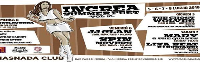 Increa Summer Fest 2018: si celebra il decennale