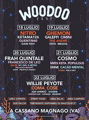 Woodoo Fest 2018: grandi nomi a Cassano Magnago
