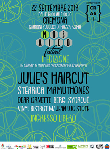 Julie’s Haircut headliner al Mosaico Festival 2018