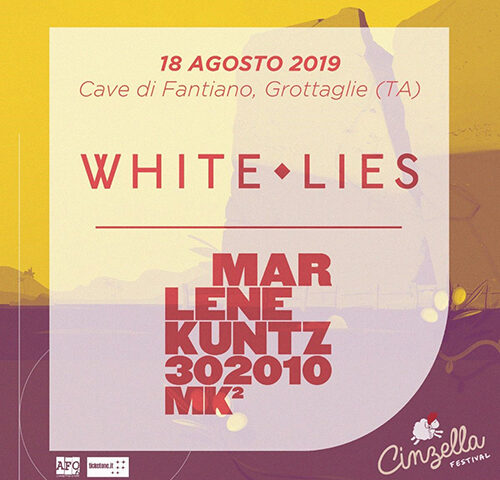 Cinzella Festival 2019: anche Marlene Kuntz e White Lies nel lineup