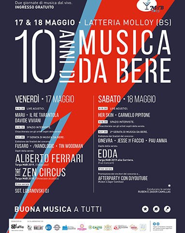 Musica da Bere 2019: finalisti e ospiti della decima edizione