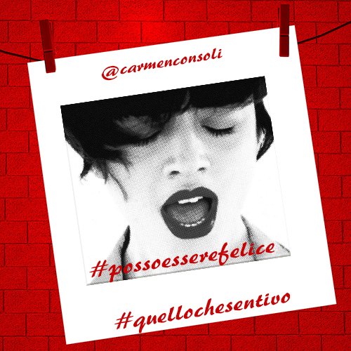 Carmen Consoli: “Posso Essere Felice” #quellochesentivo