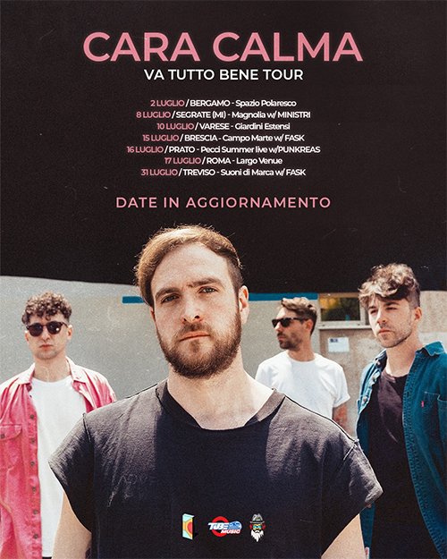 cara calma: le prime date del tour