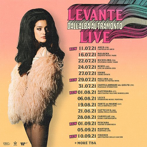 levante: "dall'alba al tramonto live"