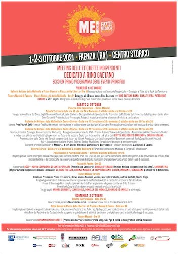 MEI 2021: annunciato il programma della nuova edizione