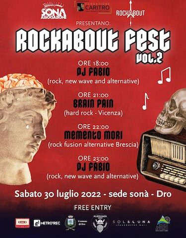 Rockabout Fest vol.2 sabato 30 luglio a Dro (Trento)