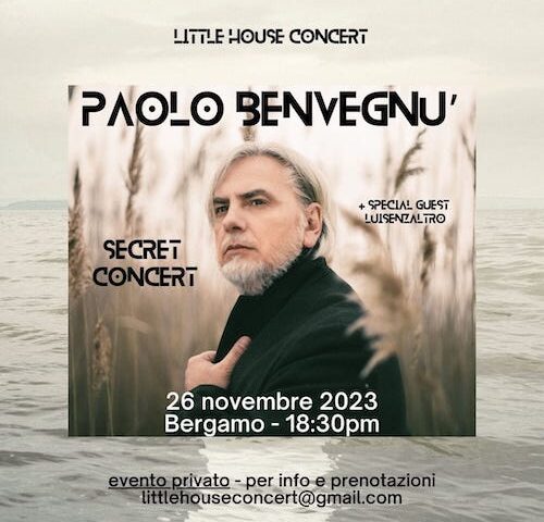 Paolo Benvegnù in concerto a Bergamo per Little House Concert