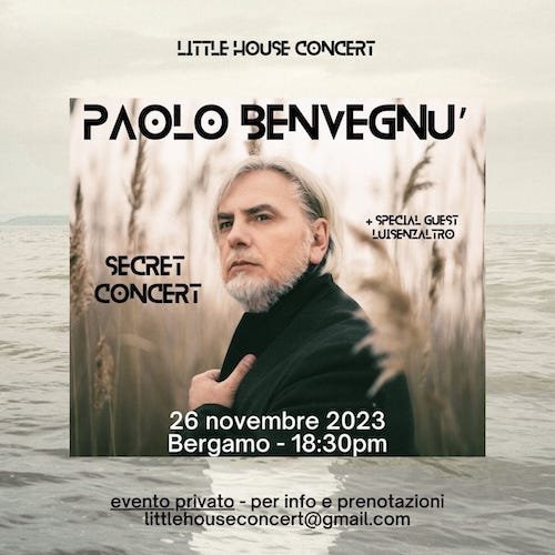 paolo benvegnù @ little house concert