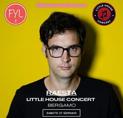 Raesta @ Little House Concert: domani a Bergamo il secret event del cantautore