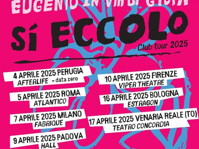 Eugenio in Via di Gioia: parte da Perugia il nuovo tour