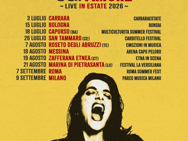 Levante annuncia gli appuntamenti live dell’estate #livedellasera