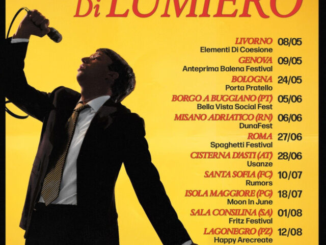 Lumiero: ecco le date de “Il Primo Grande Tour di Lumiero” #livedellasera