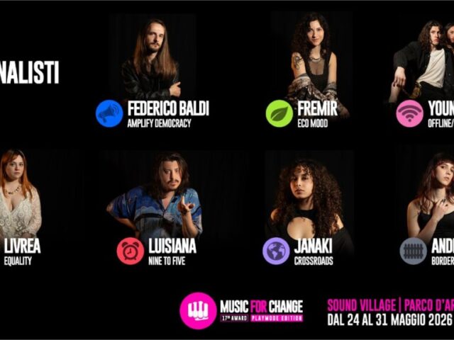 Music for Change 2026: annunciati i finalisti