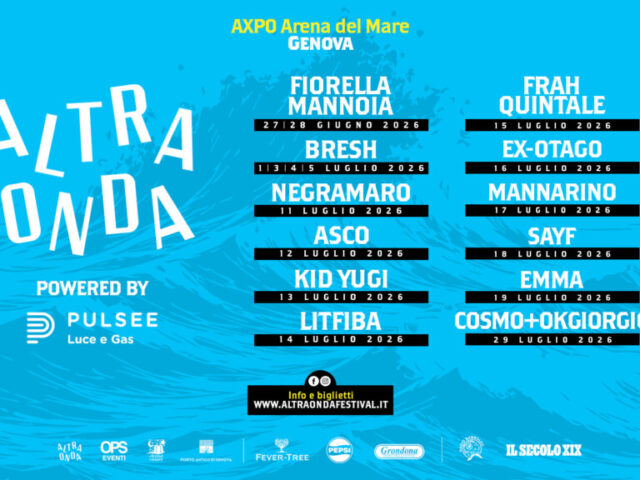 Altraonda Festival 2026: a Genova grandi nomi al Porto Antico