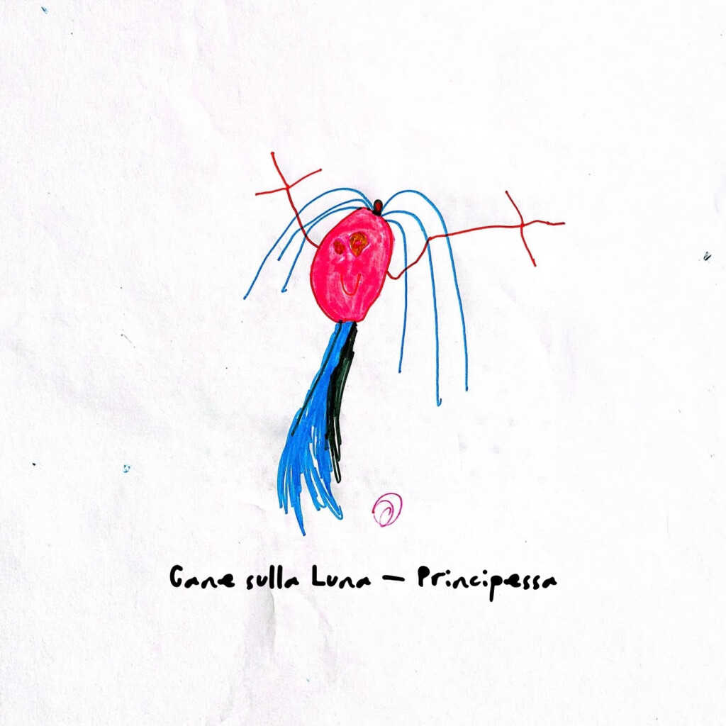 cane sulla luna