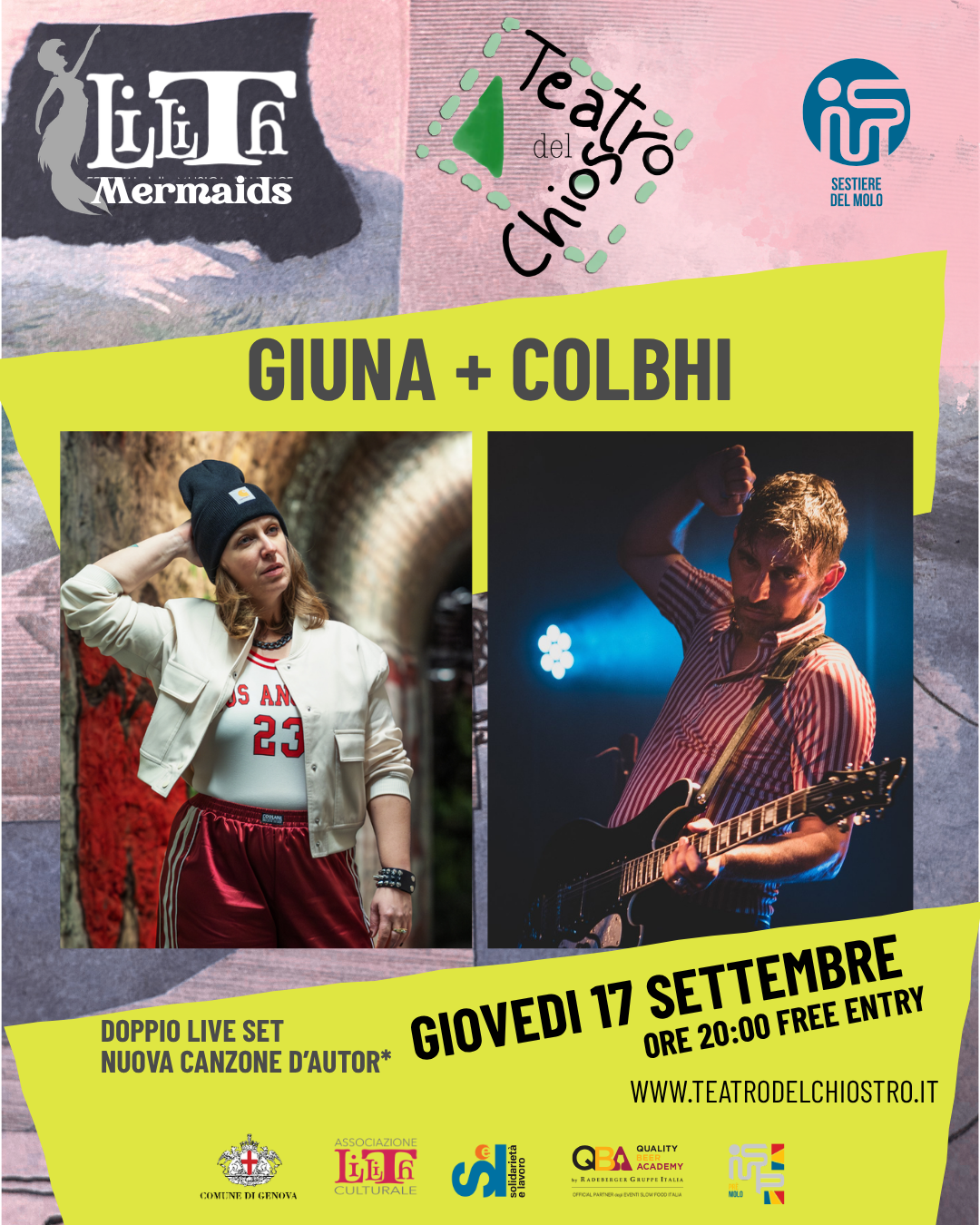 Mermaids 2026: a Genova doppio live set con Giuna e Colbhi #livedellasera