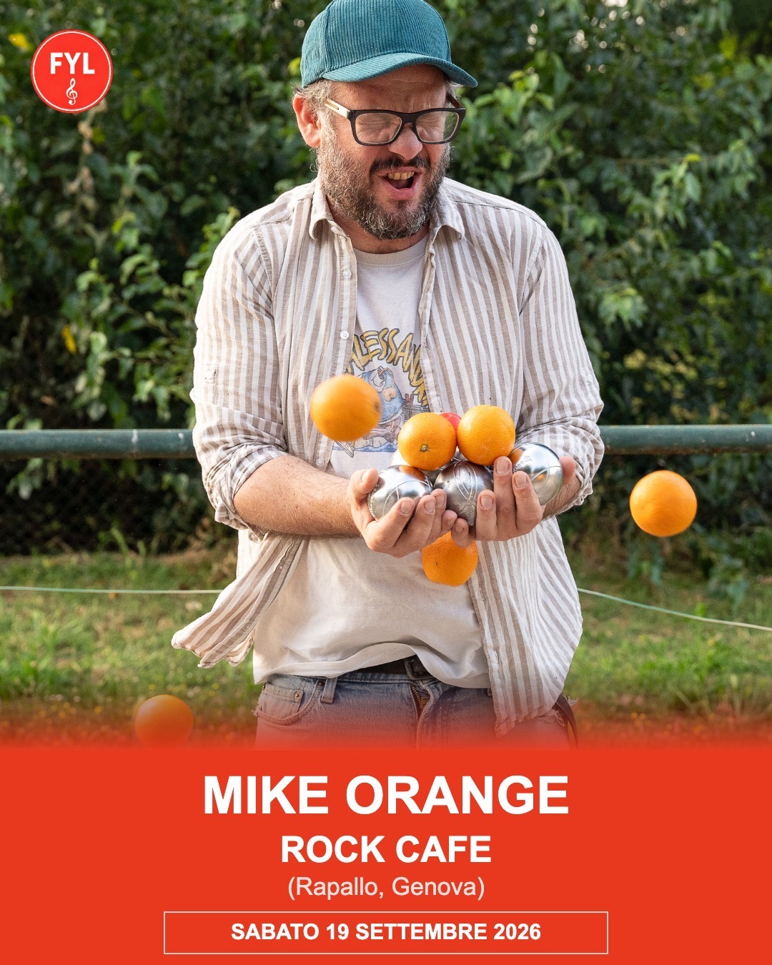 Mike Orange in concerto al Rock Cafe di Rapallo sabato 19 settembre #livedellasera