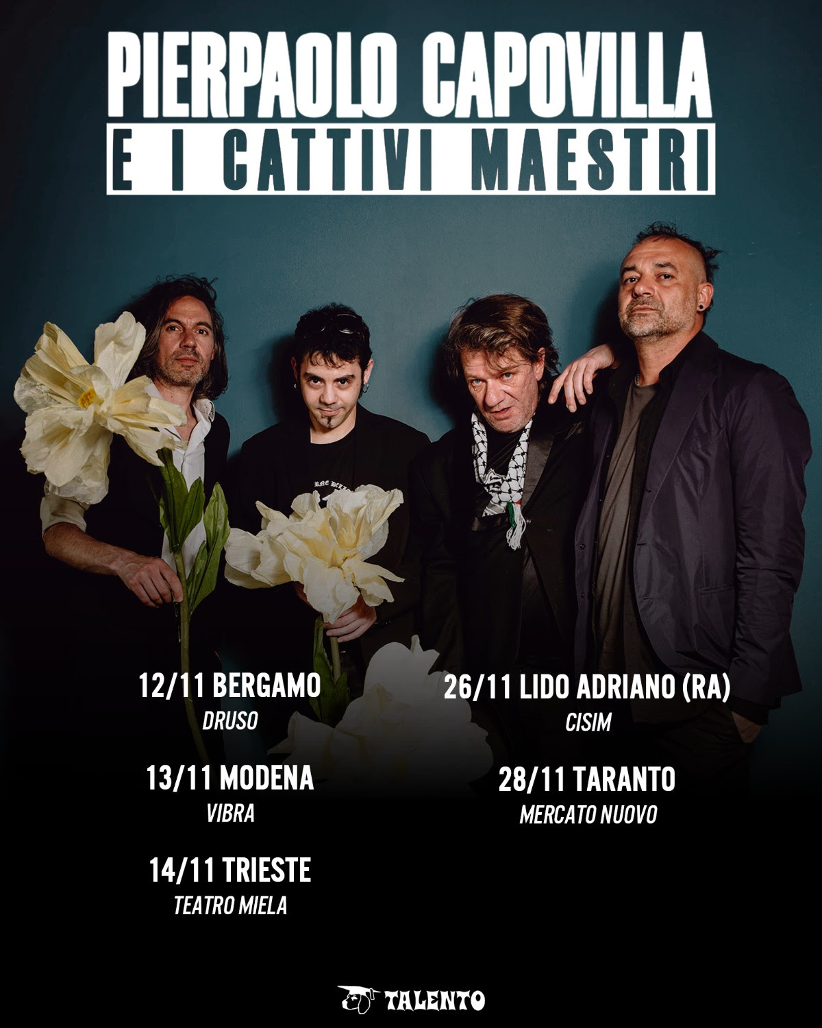 Pierpaolo Capovilla e i Cattivi Maestri: le date del tour #livedellasera