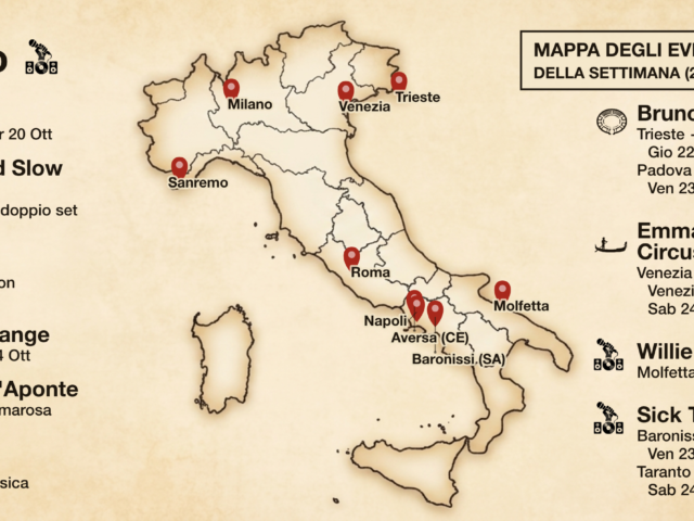 Sottopalco: i nostri live preferiti dal 20 al 25 ottobre